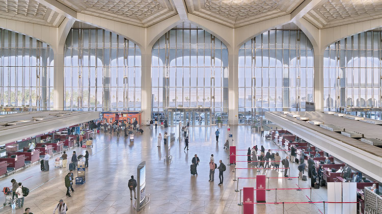 Факты об аэропорте имени короля Фахда - вид на терминал